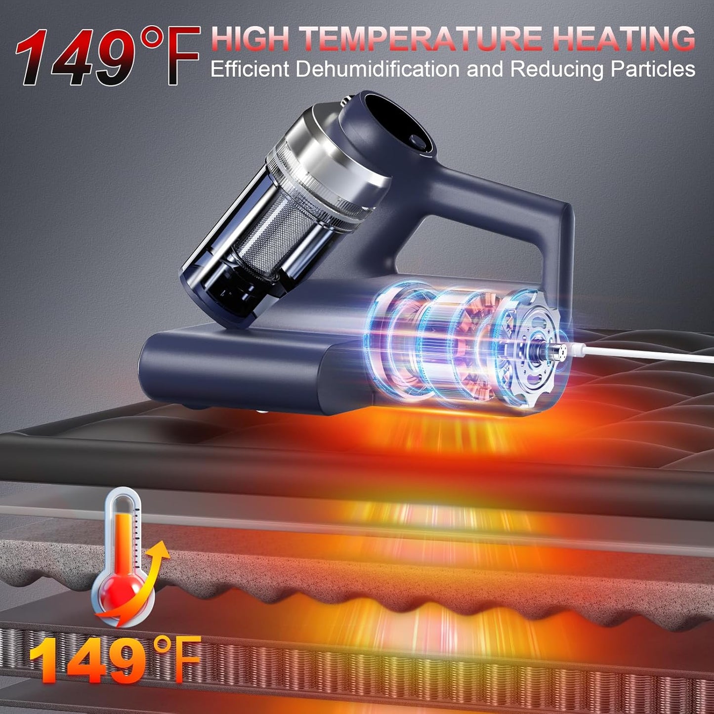 PureNest™ Mattress Vacuum Cleaner for Dust Mites Removal