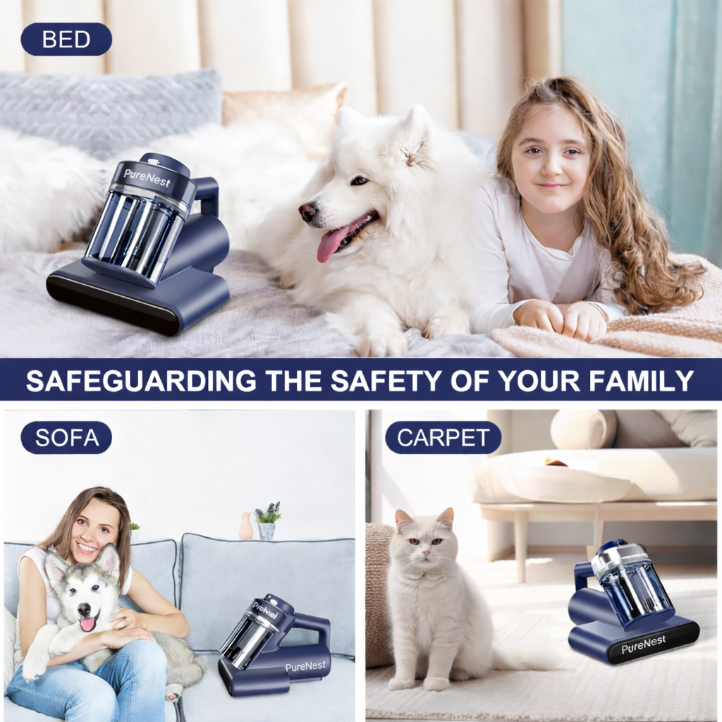PureNest™ Mattress Vacuum Cleaner for Dust Mites Removal