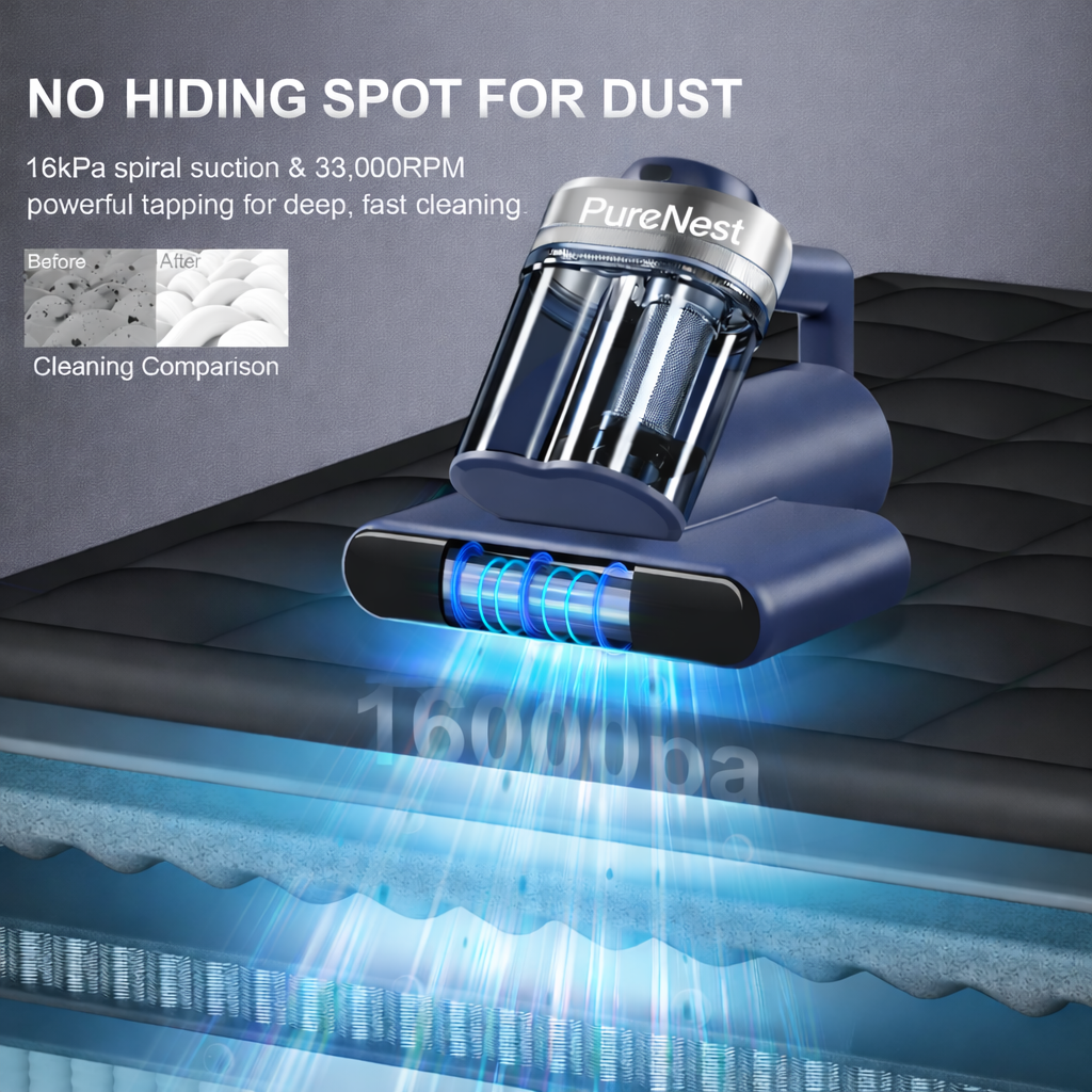 PureNest™ Mattress Vacuum Cleaner for Dust Mites Removal